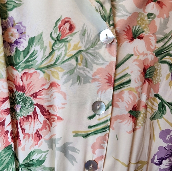 Floral Print Women's Dress Vintage NEW Size 8 - Picture 4 of 9